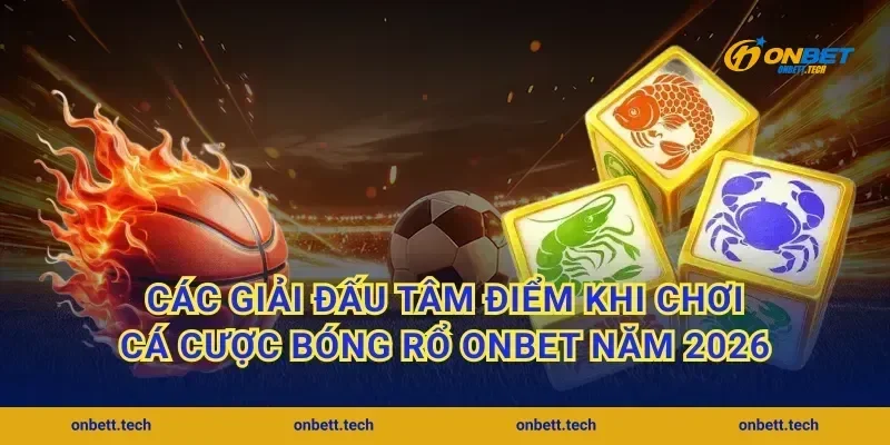 Các giải đấu tâm điểm khi chơi cá cược bóng rổ Onbet năm 2026